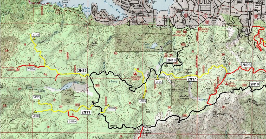 Big Bear South Yellow Post Sites MJR